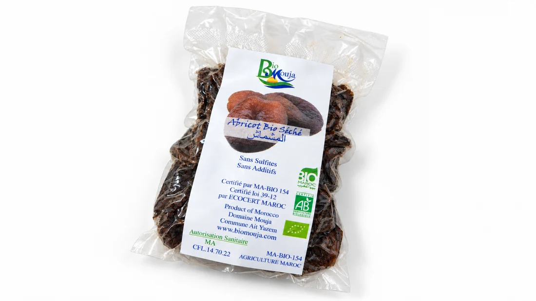 Vue 2 de Abricots séchés bio