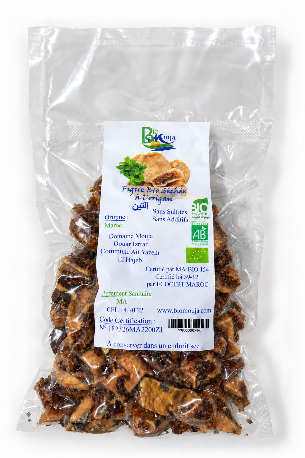 Figues séchées bio à l’origan — Sous vide · 250 g