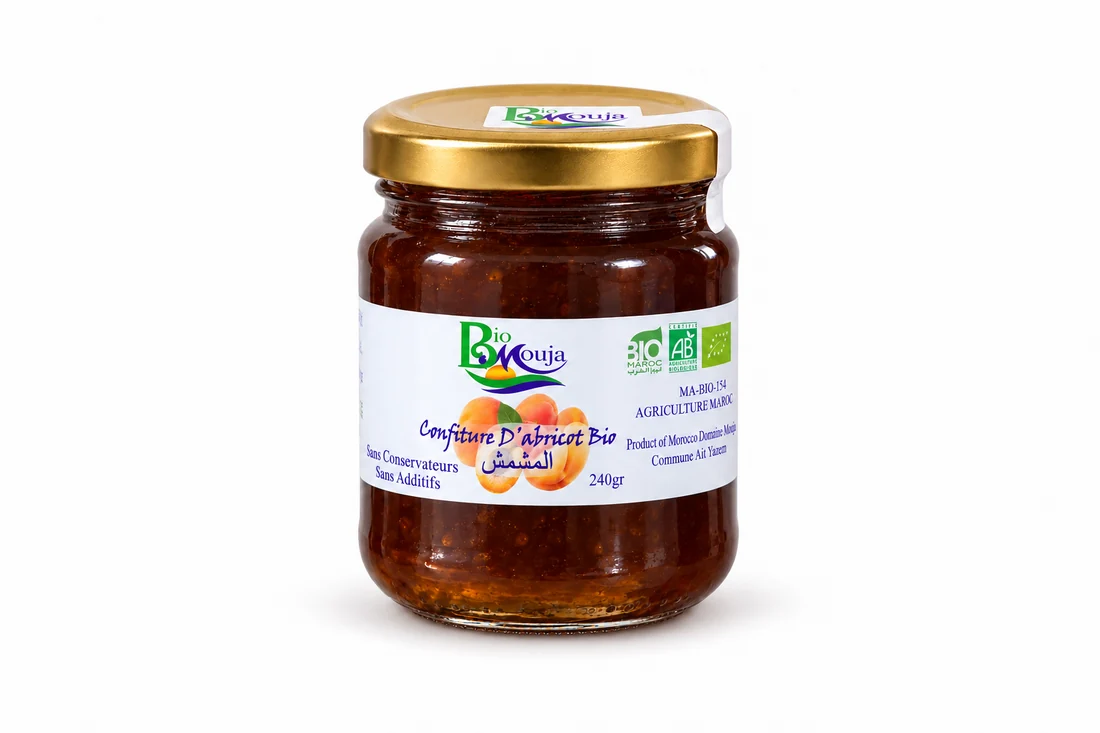 Vue 5 de Confiture d’abricot bio