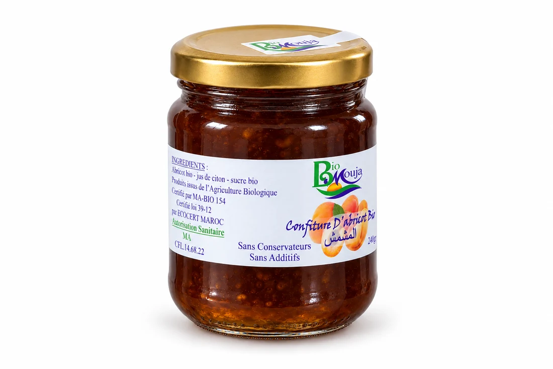 Vue 6 de Confiture d’abricot bio