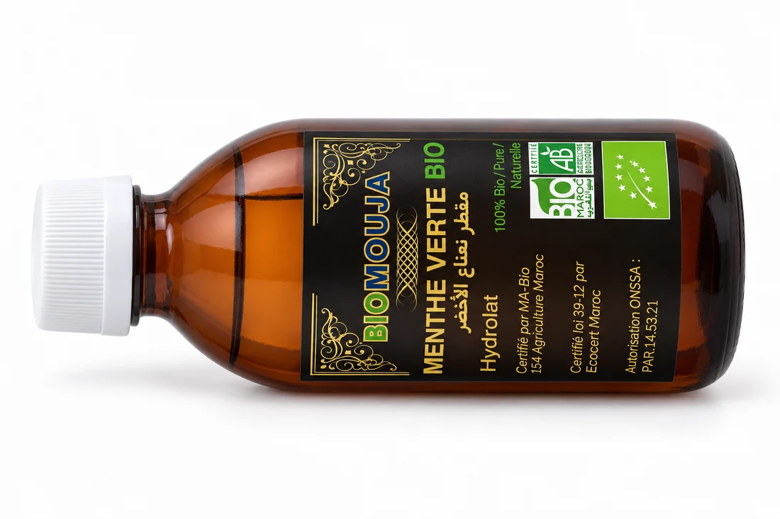 Vue 4 de Hydrolat de menthe verte bio