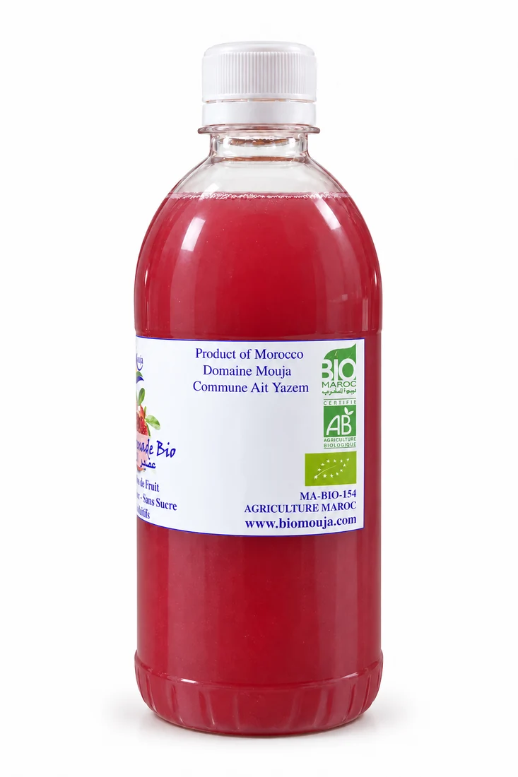 Vue 3 de Jus de grenade bio surgelé