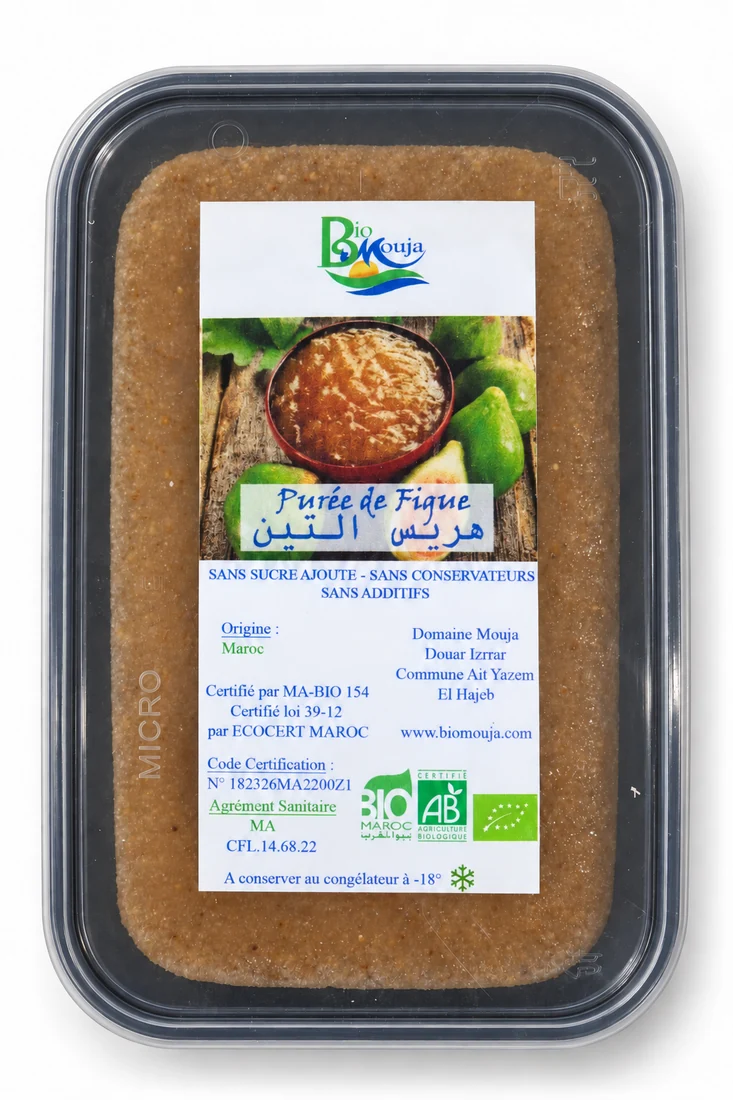 Purée de figue bio surgelée — Barquette · 750 g